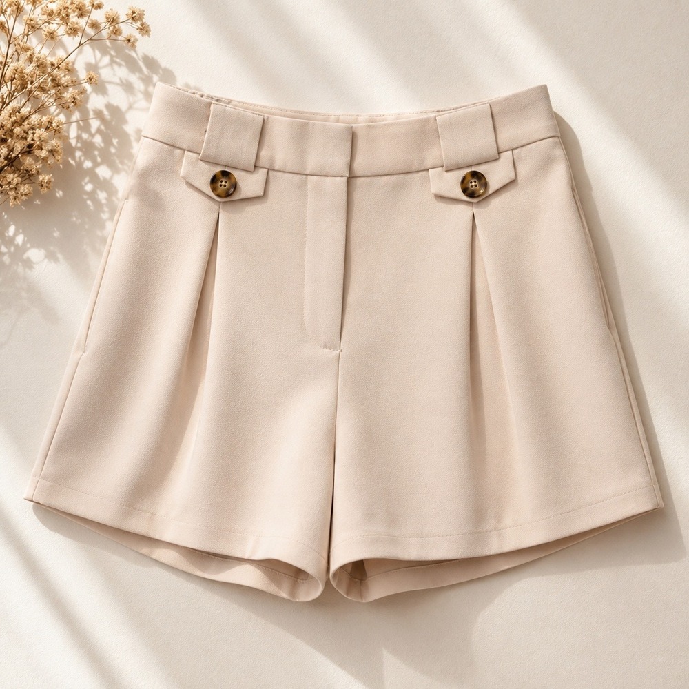 Express Shortie Extreme High Rise Shorts Womens 6 Blush Pink Pleated Dress